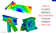 do fea, cfd, structural analysis with ansys, abaqus, solidworks, fusion360