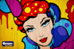 draw a retro pop art roy lichtenstein style