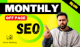 do monthly SEO to rank your website on google