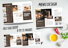 design an editable restaurant menu, food menu, and digital menu