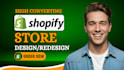 design shopify ecommerce website, redesign shopify website, shopify online store