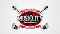 do modern music, hockey logo design