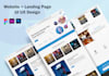 design modern animated landing page ui ux in fimga
