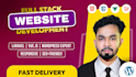 do website development, full stack website as frontend and backend developer