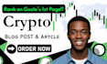 write seo optimized crypto, blockchain and blog articles