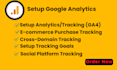 setup google analytics 4 and ga4 ecommerce tracking via GTM