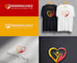 do modern high quality love, heart logo design