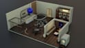 make  3d isometric gaming room and streaming room