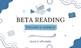 beta read your manuscript