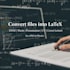convert your document to latex with clean formatting