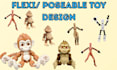 design toy 3d printing 3d articulated model flexi toy articulated toy 3d bjd toy