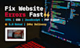 fix wordpress website bugs, errors, and broken pages fast