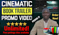 create a professional book trailer video for amazon or social media