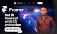 fix, clone, develop webflow website figma to framer, 3d animated webflow website