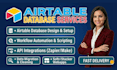 design custom airtable databases, automations, and workflows for your bussiness