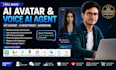 build ai avatar chatbot, voice ai agent, 3d metahuman assistant website, lip syn