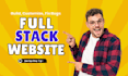 do full stack web app development as react js node js next js laravel developer