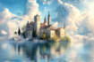 make a landscape illustrations and scenery