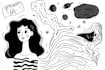 draw line art minimalist doodle illustrations