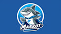 do creative shark mascot logo in 2 days