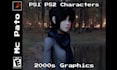 make a 3d low poly character in ps1 ps2 style