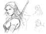 make a quick sketch of your character design
