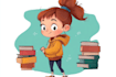 draw a cute and funny cartoon illustration