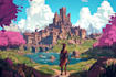 illustrate environments, landscapes, board game, concept art