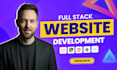 do custom ai website development as full stack developer, front end developer