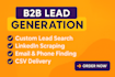 do b2b lead generation, verified emails, direct phones