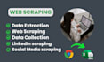 do data mining, web scraping, and data extraction