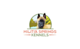 design motivation canine boarding training logo