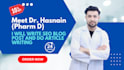do seo blog writing and article writing as a pharmd author