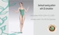 create a swimsuit sewing pattern with 3d simulation
