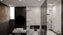 do modern bathroom design with 2d and 3d layouts