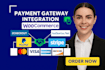 integrate paystack, stripe, paypal, crypto payment, woocommerce payment gateway