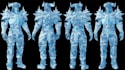 lookdev dark theme game creature,humanoid avatar character,gltf model,fbx ue4 3d