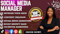 be your social media marketing manager and content creator