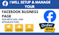 setup facebook business page account create meta ads campaign pixel integration