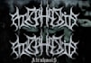 design death metal logo with texture and chrome effect