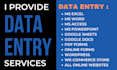 provide data entry services