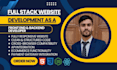 do website development as full stack developer, front end, backend developer