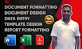 do expert document formatting and design