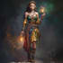 make a unique fantasy character concept art