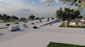 design modern 3d bridge, 3d flyover design and 3d train station with animation