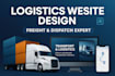 design, redesign logistics, dispatch, freight brokerage and trucking website