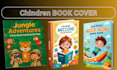 design and illustrate a fantasy themed children book cover