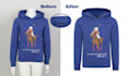do ghost mannequin, neck joint, clothing image edit