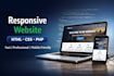design responsive website  using HTML CSS PHP or wordpres