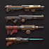 create a 3d weapon illustration